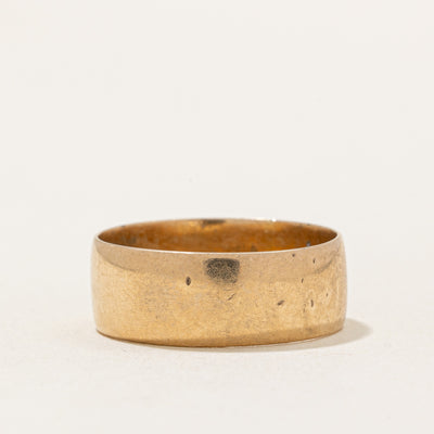 Dutch Hallmarked Vintage Yellow Gold Band | 7mm | SZ 8 |