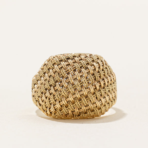 14k Yellow Gold Woven Ring | SZ 6.75 |