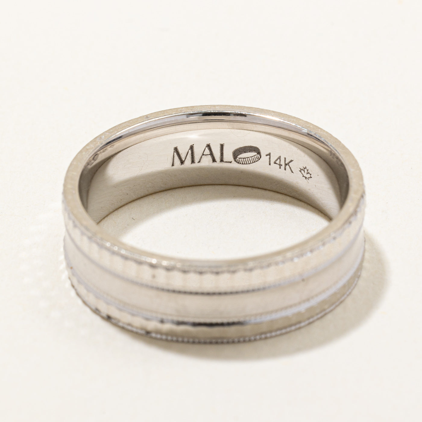 14k White Gold Band | SZ 10 |