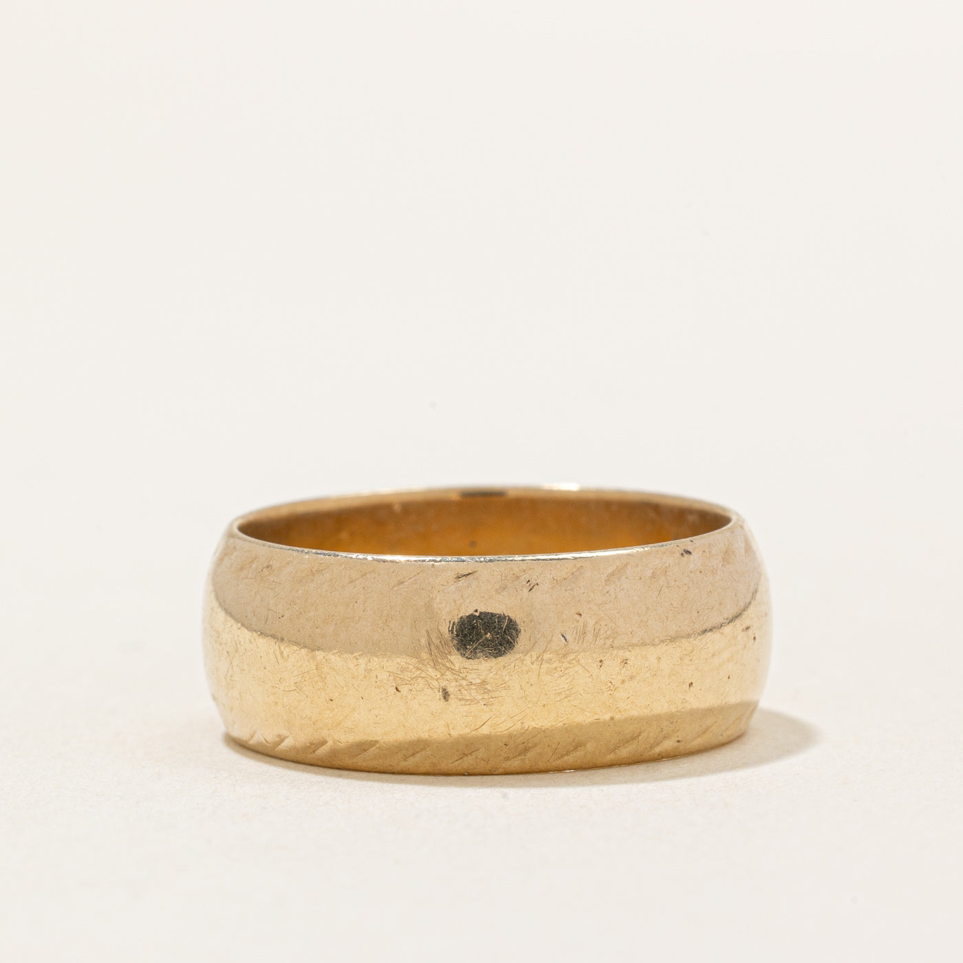 10k Yellow Gold Cigar Band | SZ 7.25 |