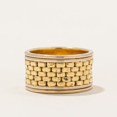 18k Two Tone Gold Band | SZ 6.25 |