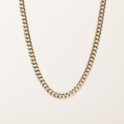 10k Yellow Gold Curb Link Chain | 24