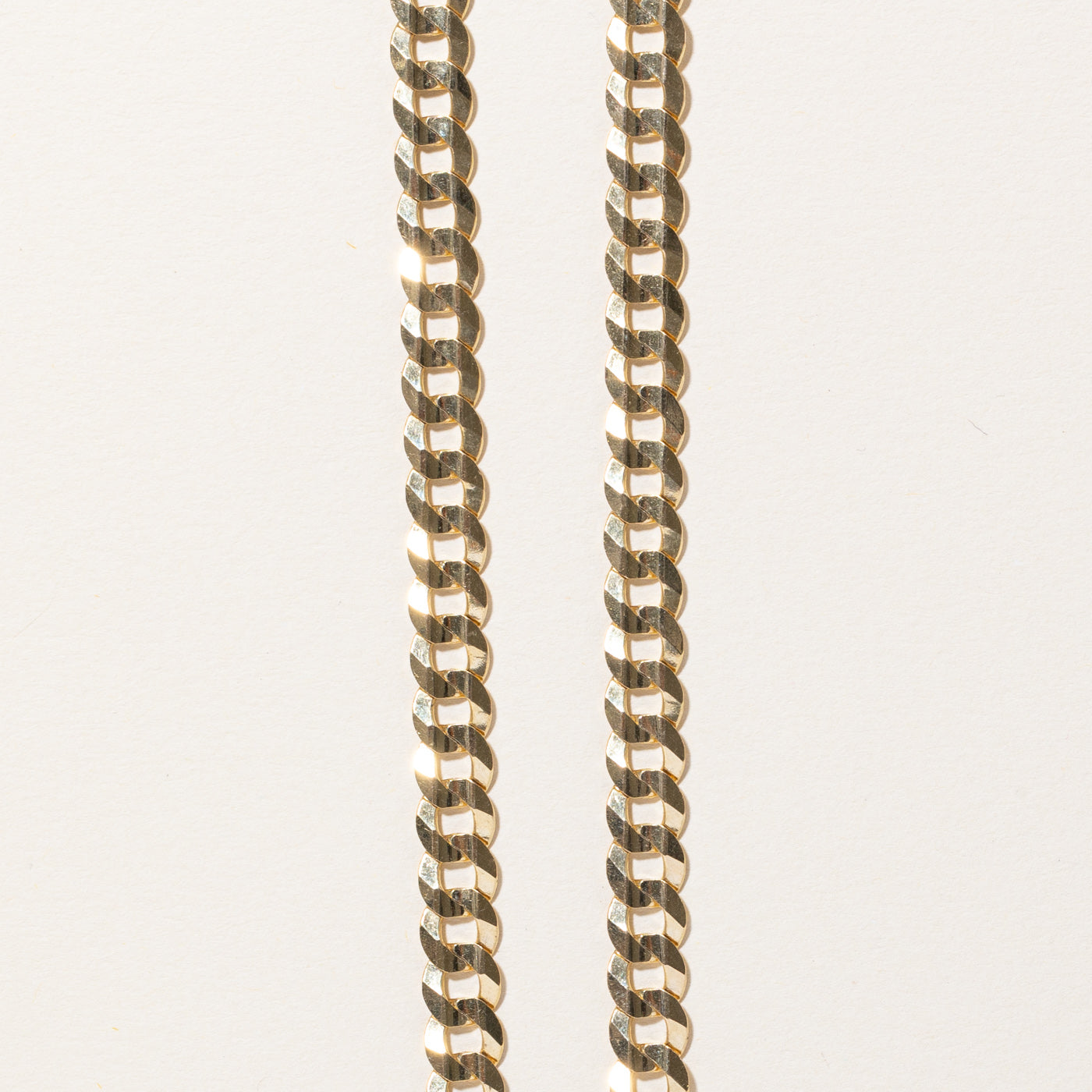 10k Yellow Gold Curb Link Chain | 24" |
