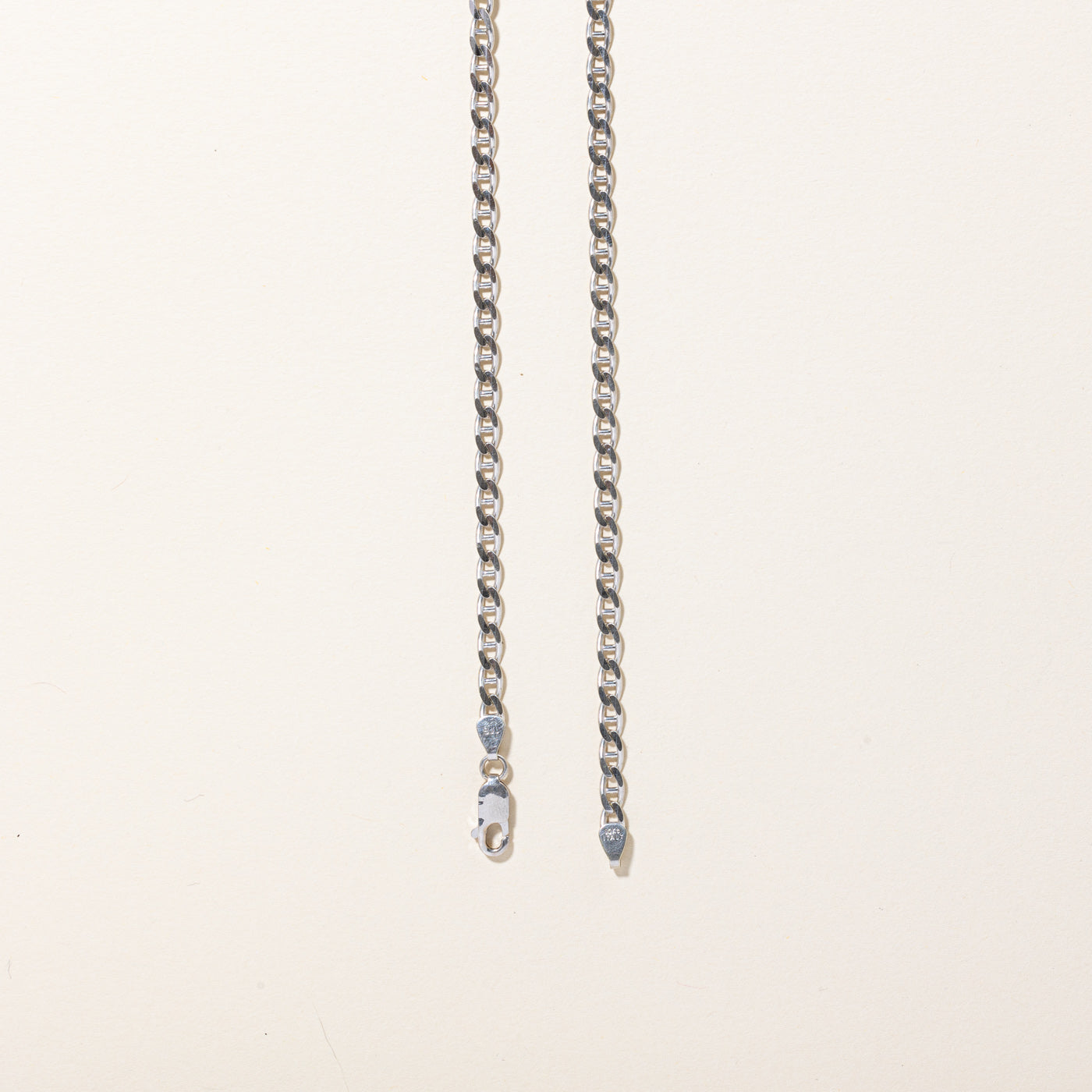 10k White Gold Anchor Link Chain | 22" |