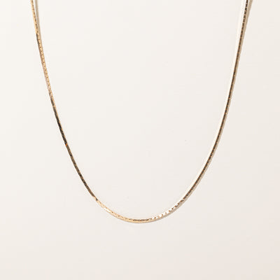 14k Yellow Gold Cobra Chain | 18