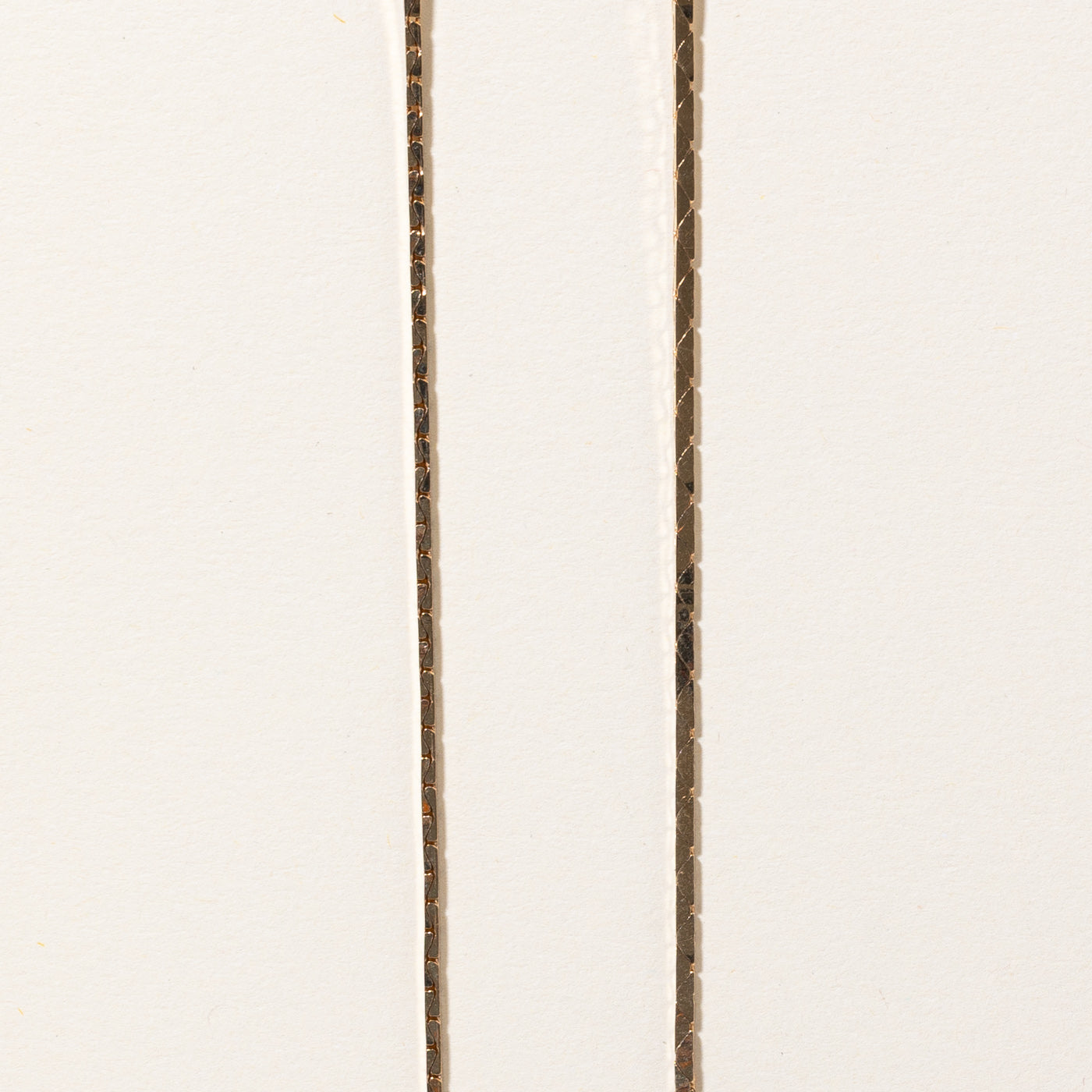 14k Yellow Gold Cobra Chain | 18" |