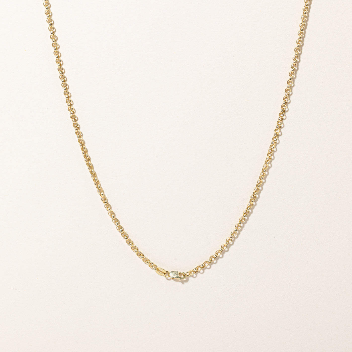 Chaîne Rolo en or jaune 14 carats | 20" | 