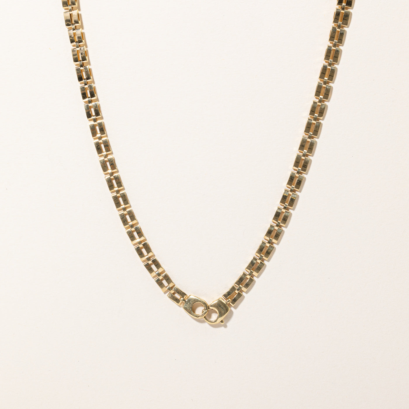 18k Yellow Gold Flat Link Chain | 16" |