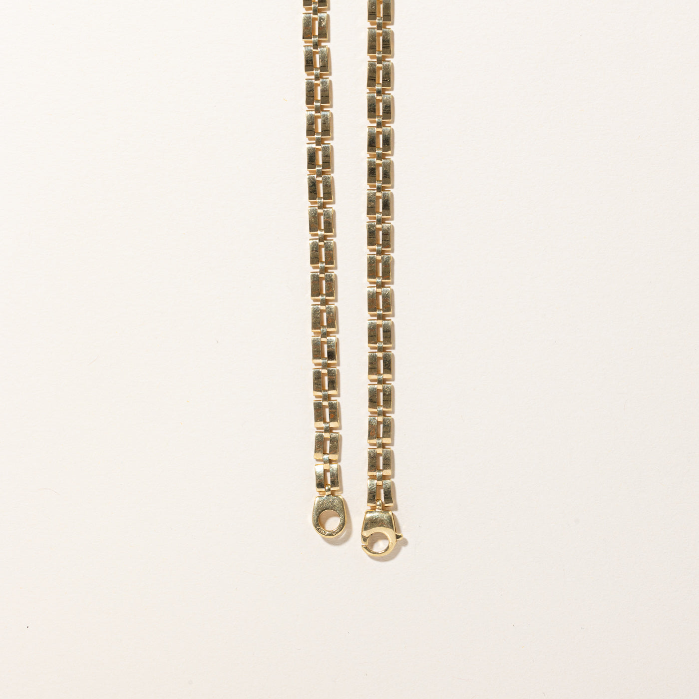 18k Yellow Gold Flat Link Chain | 16" |