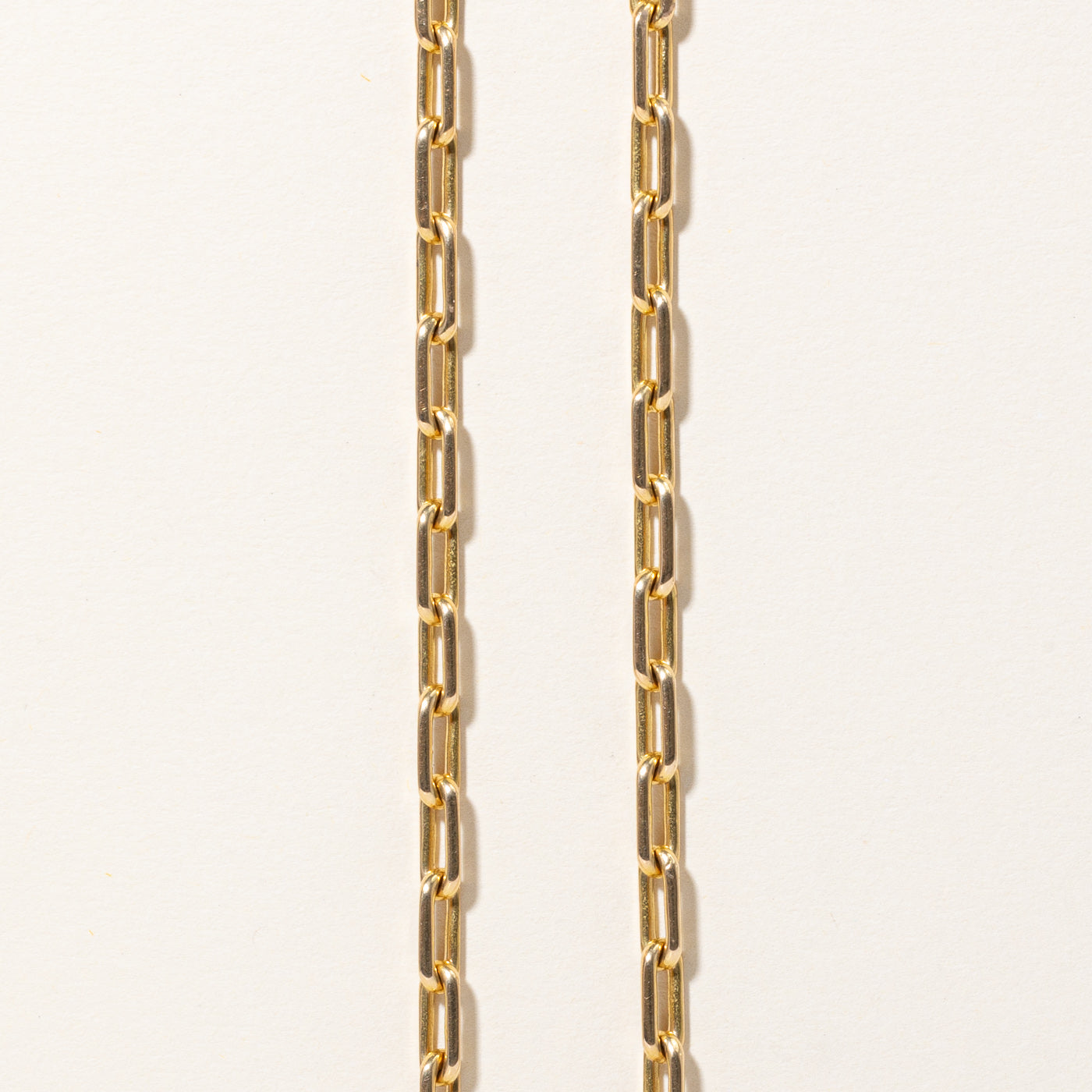 18k Yellow Gold Paperclip Chain | 24" |