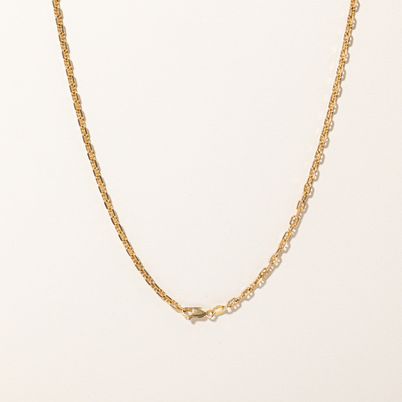 18k Yellow Gold Anchor Link Chain | 28