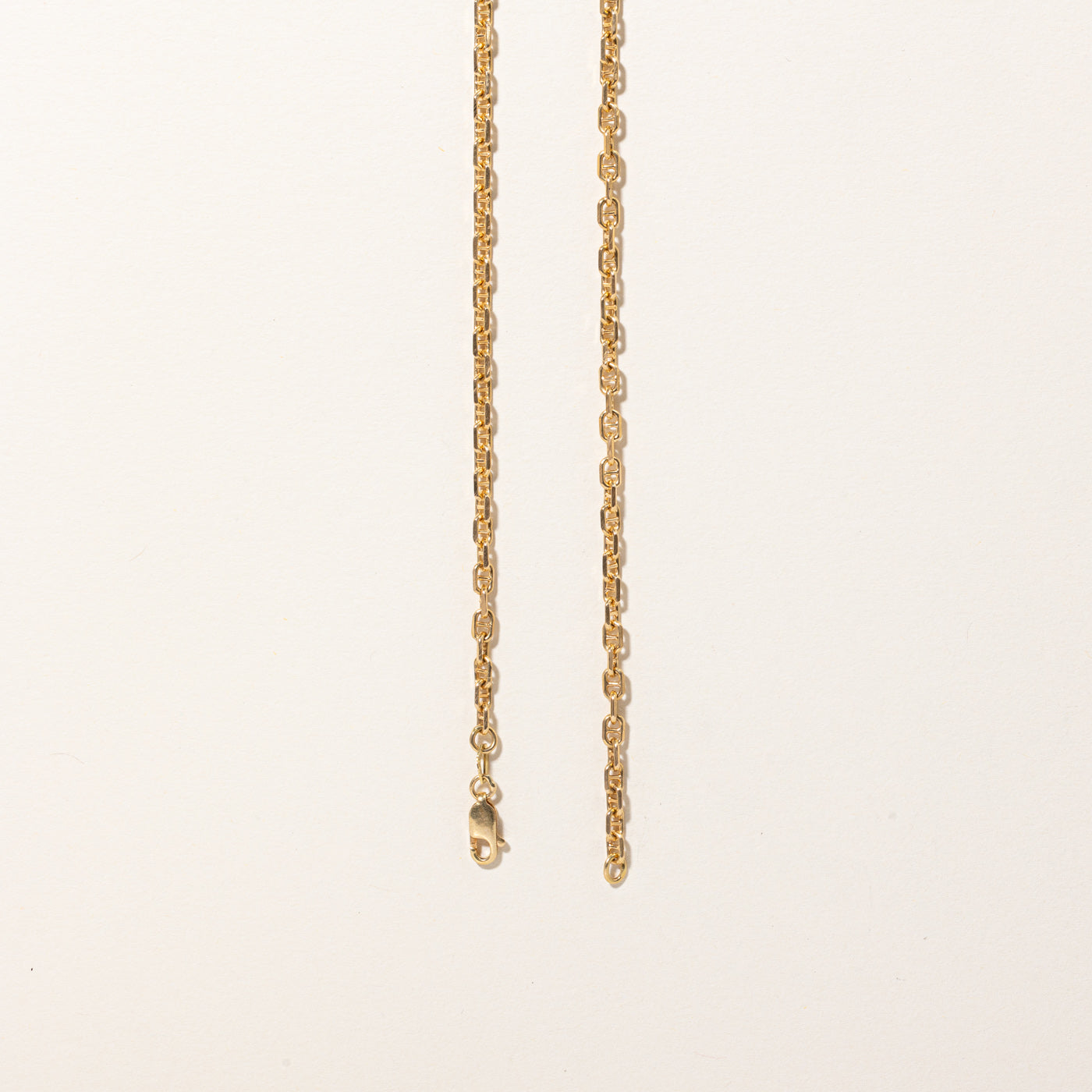 18k Yellow Gold Anchor Link Chain | 28