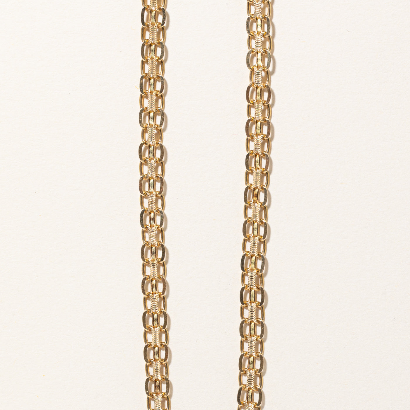 14k Yellow Gold Woven Cable Link Chain | 23" |