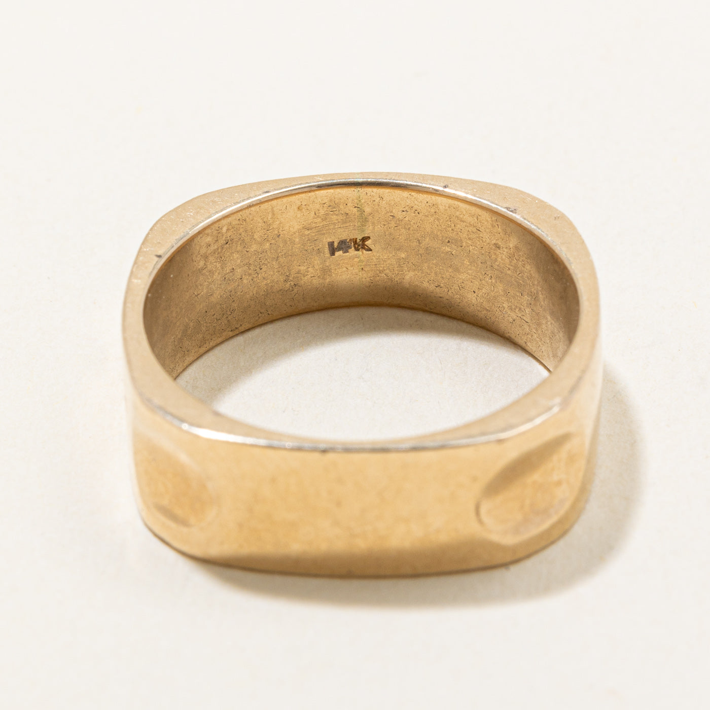 14k Yellow Gold Soft Square Band | SZ 7.5 |