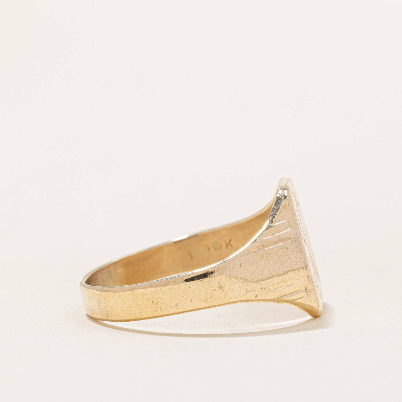 10k Yellow Gold Signet Ring | SZ 10.75 |