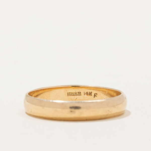 'Birks' 14k Yellow Gold Wedding Band | SZ 10 |