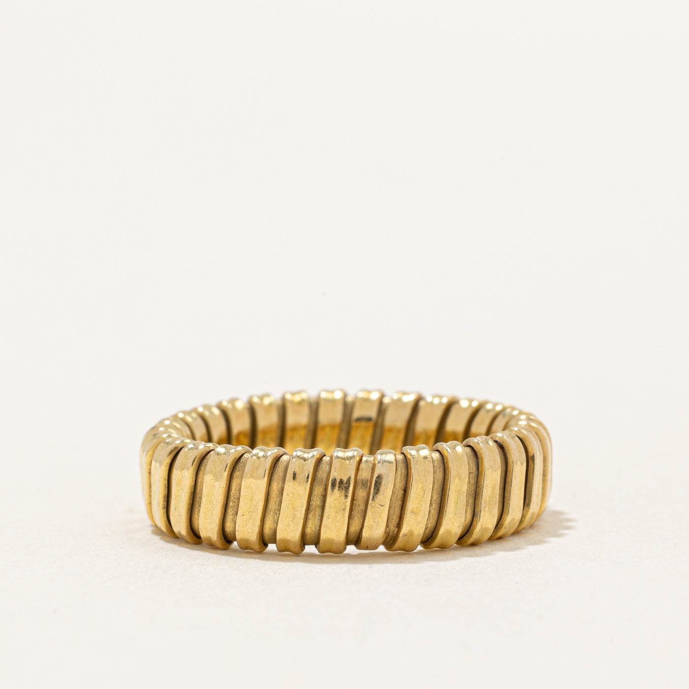 18k Yellow Gold Expandable Ring | SZ 8