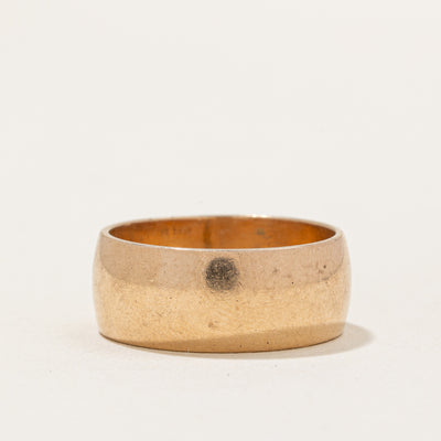 10k Yellow Gold Cigar Band | SZ 8.25 |