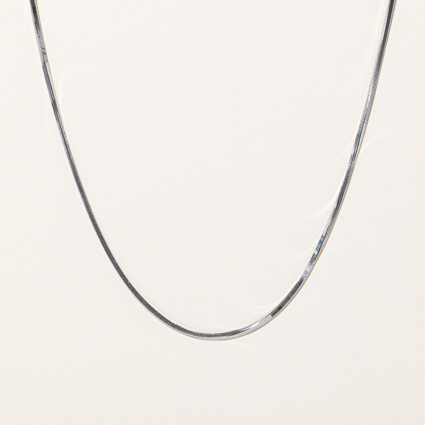 14k White Gold Snake Chain | 16