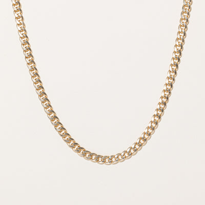 10k Yellow Gold Cuban Link Chain | 28