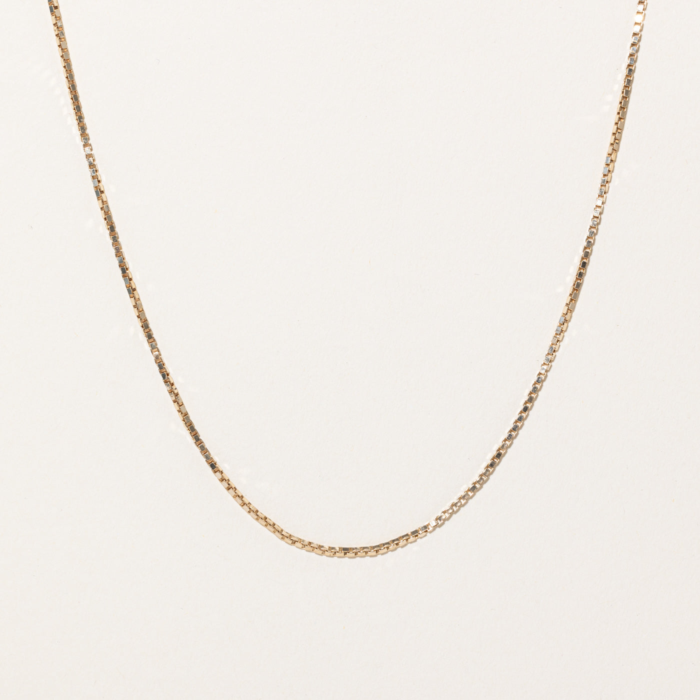 10k Yellow Gold Box Link Chain | 20" |
