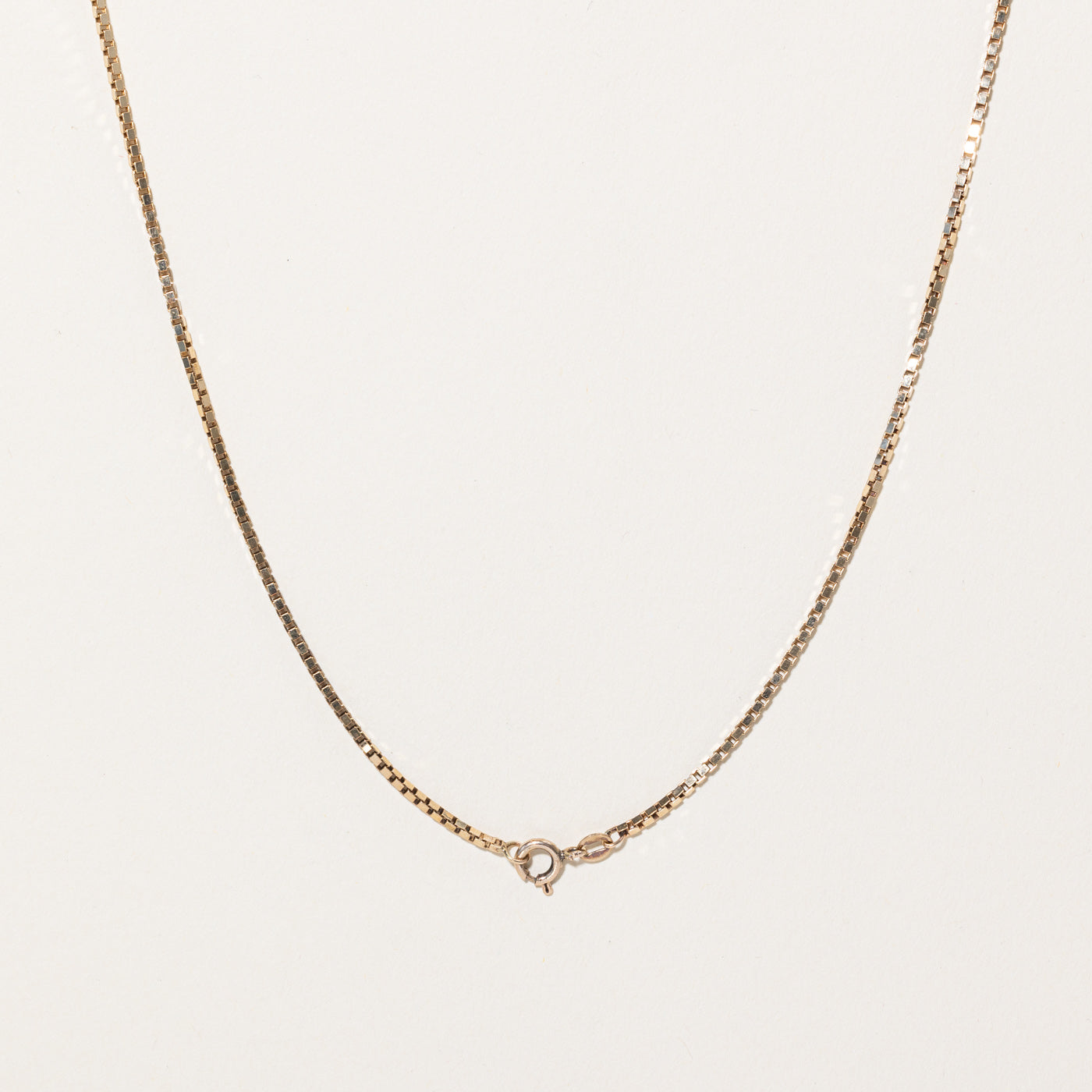 10k Yellow Gold Box Link Chain | 20" |