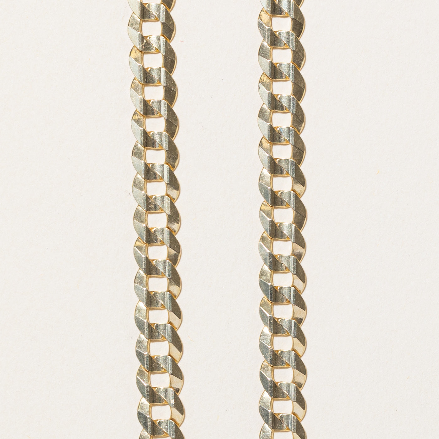 10k Yellow Gold Curb Link Chain | 25