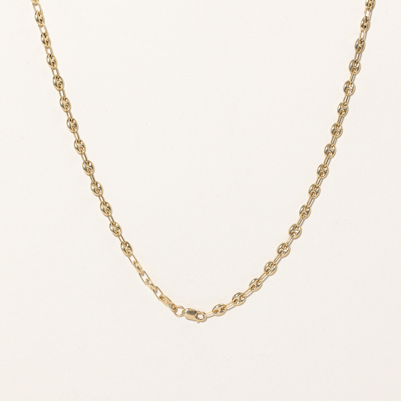 14k Yellow Gold Puffed Anchor Link Chain | 20" |