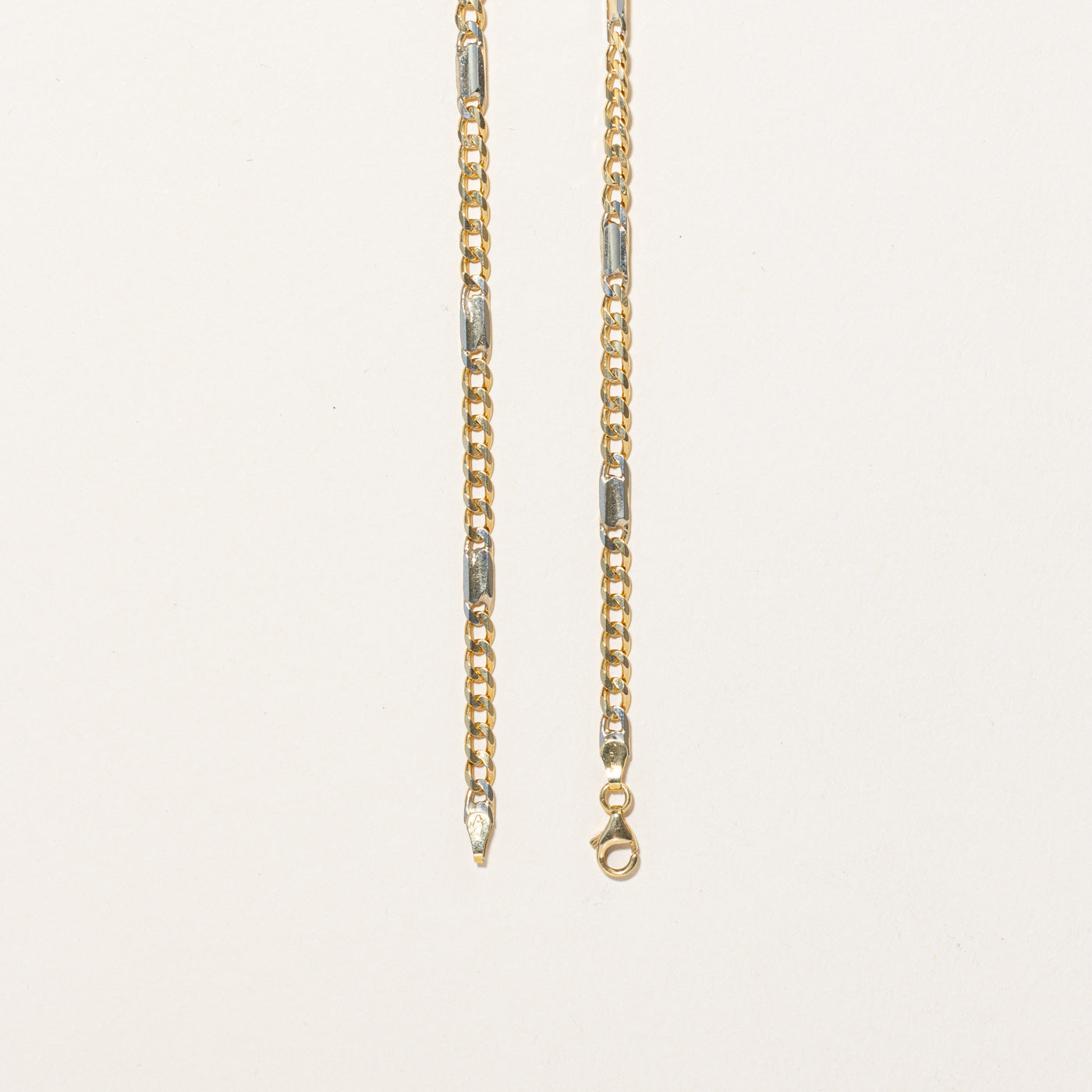 18k Two Tone Gold Figarucci Chain | 22" |