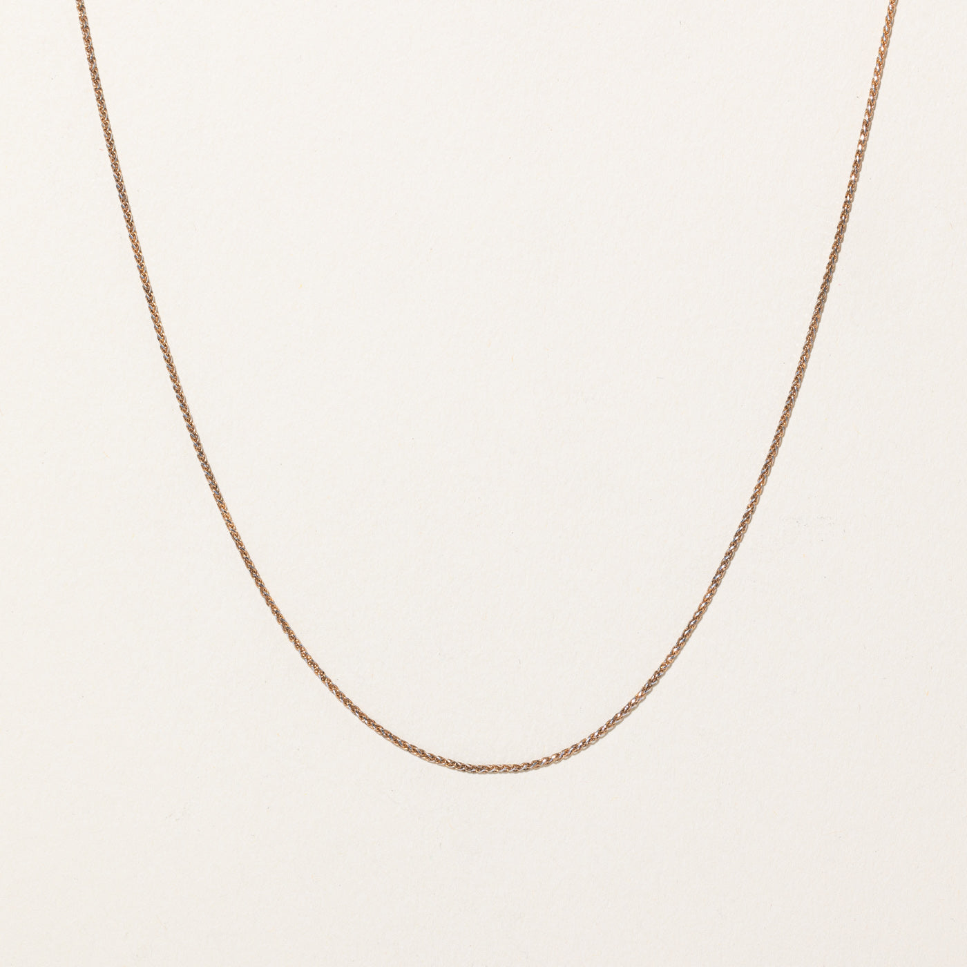 Chaîne blé en or jaune 10 carats | 50 cm | 
