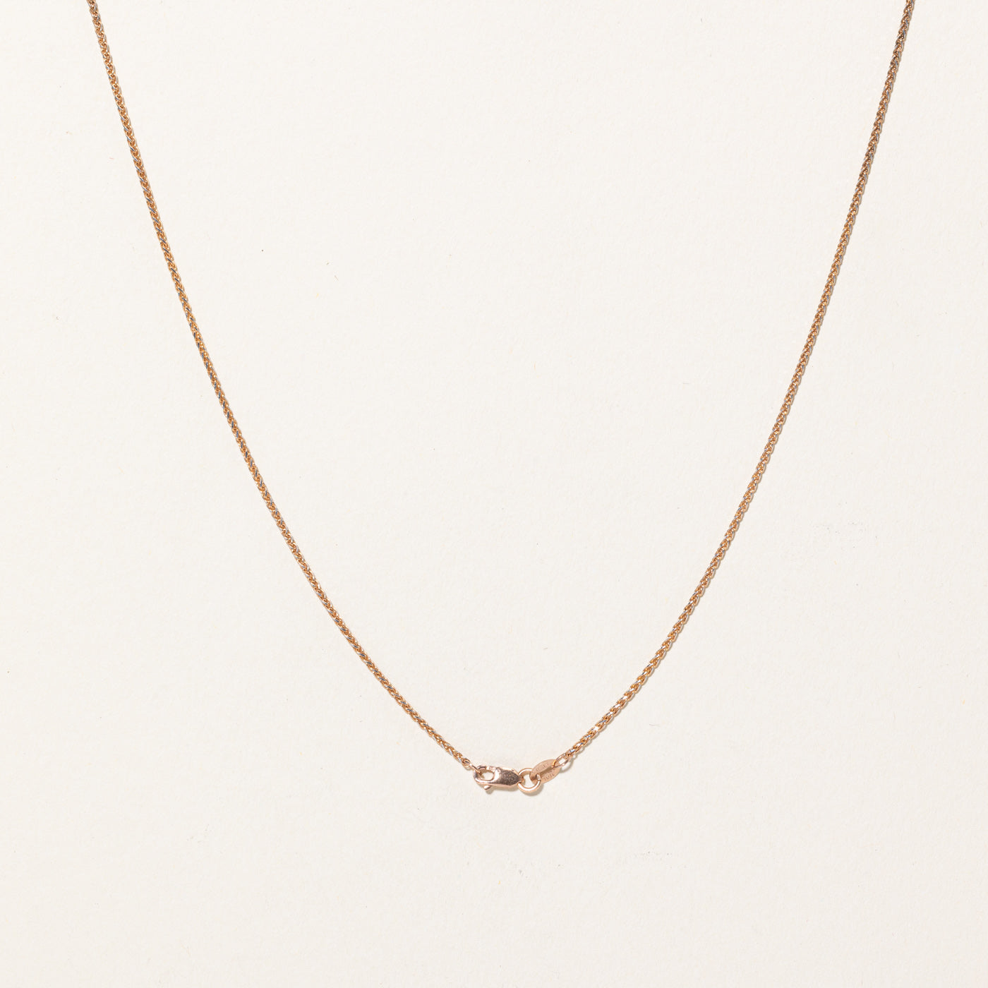 Chaîne blé en or jaune 10 carats | 50 cm | 