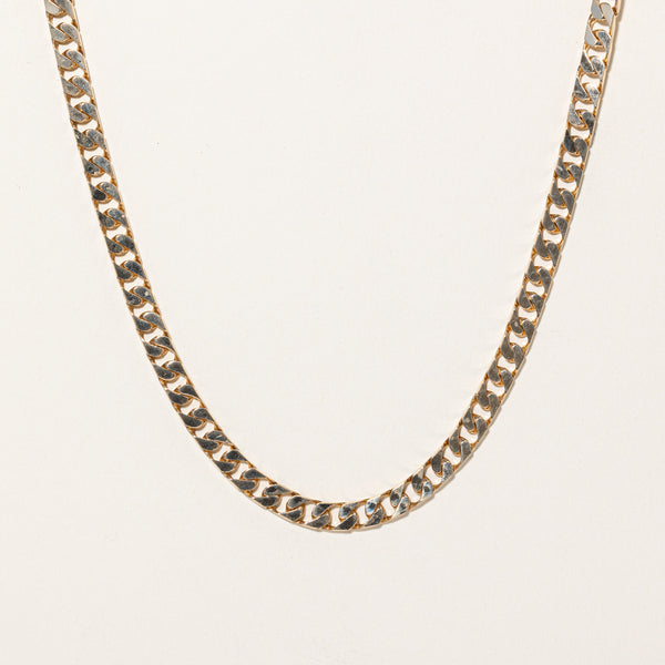 10k Yellow Gold Curb Link Chain | 23