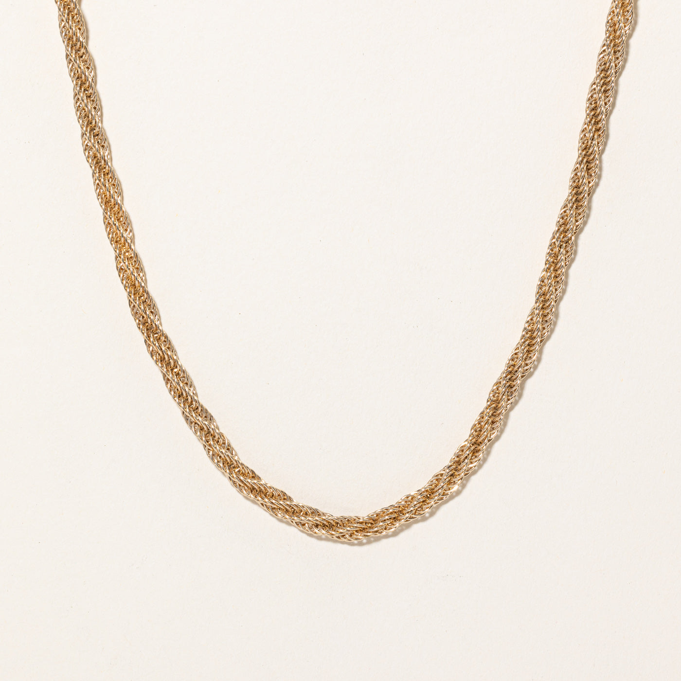 14k Yellow Gold Thick Rope Chain | 18