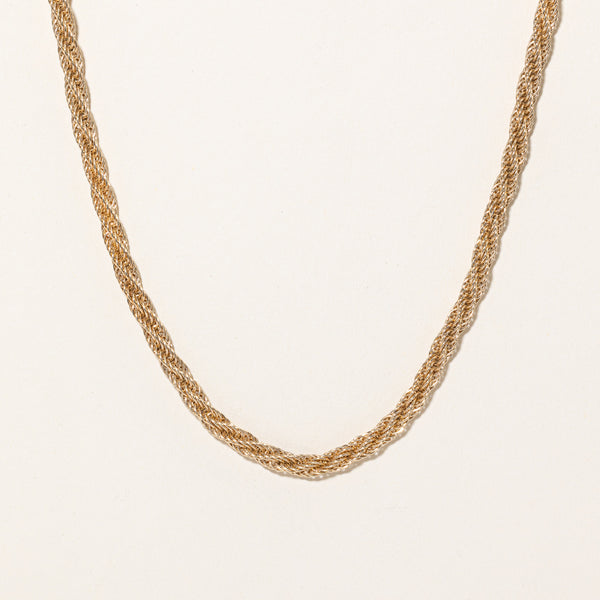 14k Yellow Gold Thick Rope Chain | 18