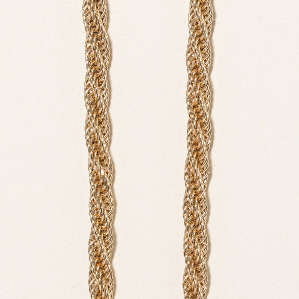 14k Yellow Gold Thick Rope Chain | 18