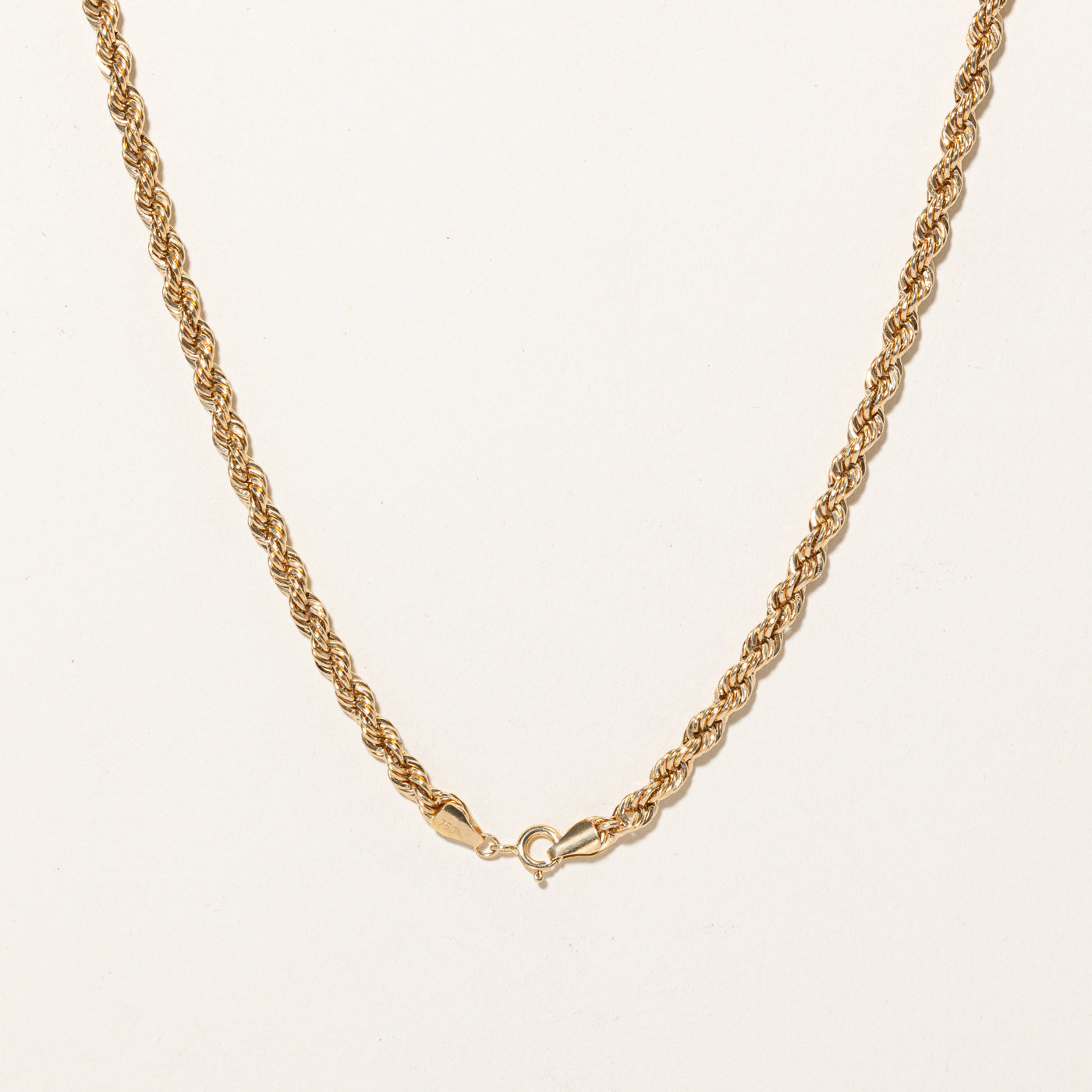 18k Yellow Gold Rope Chain | 20" |