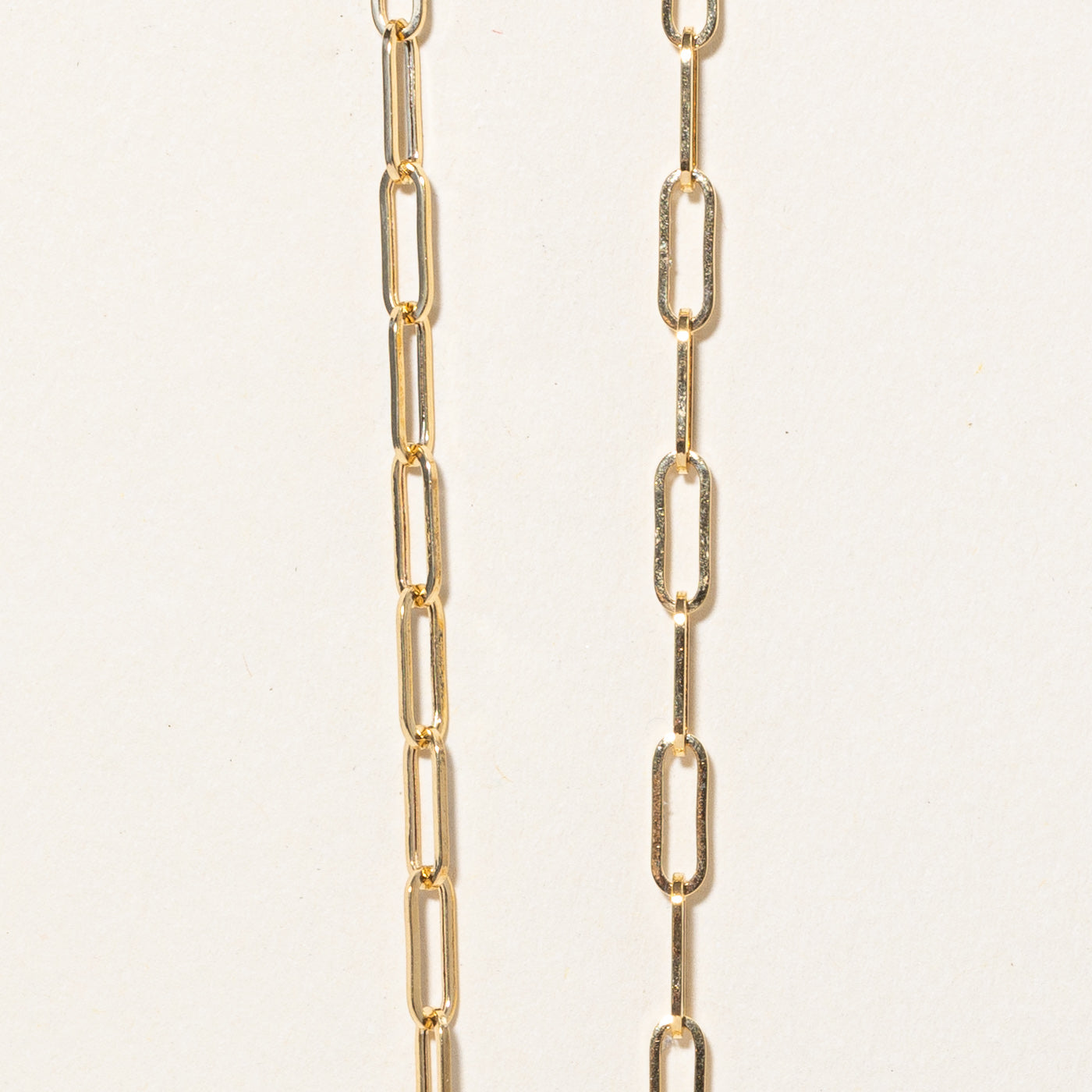 18k Yellow Gold Soft Paperclip Chain | 18" |
