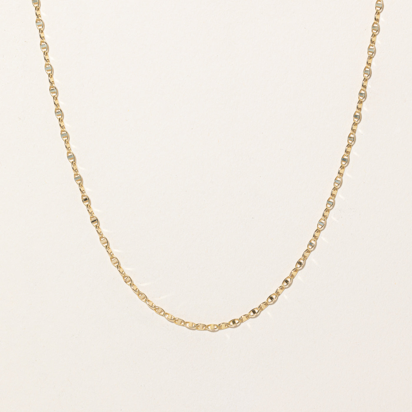 18k Yellow Gold Anchor Link Chain | 17" |