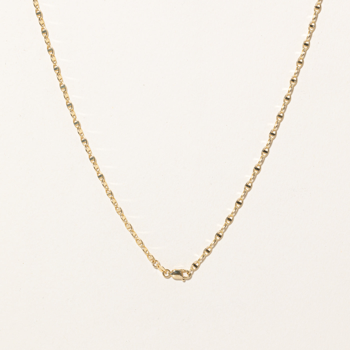 18k Yellow Gold Anchor Link Chain | 17" |