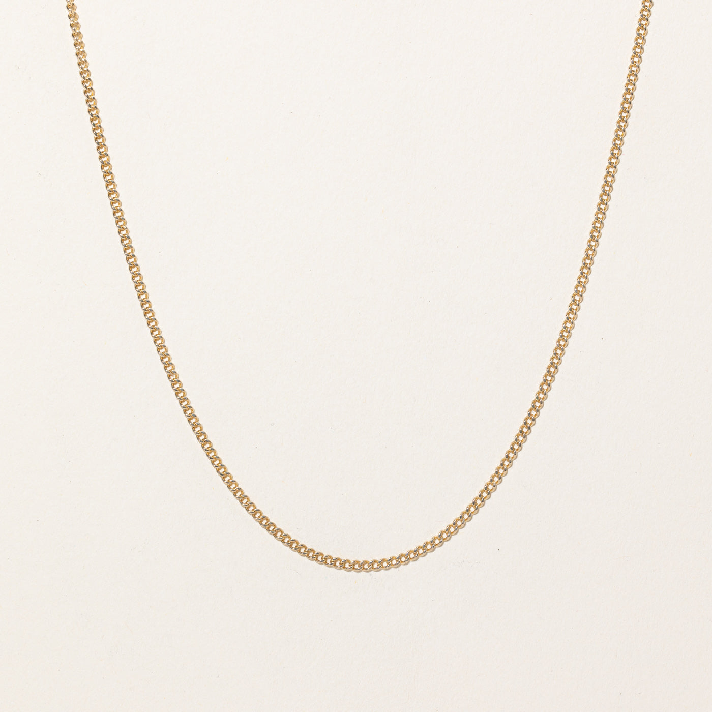 10k Yellow Gold Curb Link Chain | 26" |