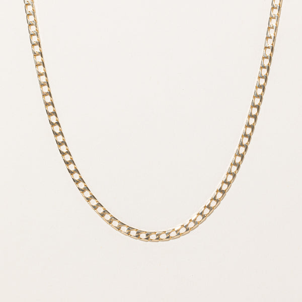 10k Yellow Gold Curb Link Chain | 25