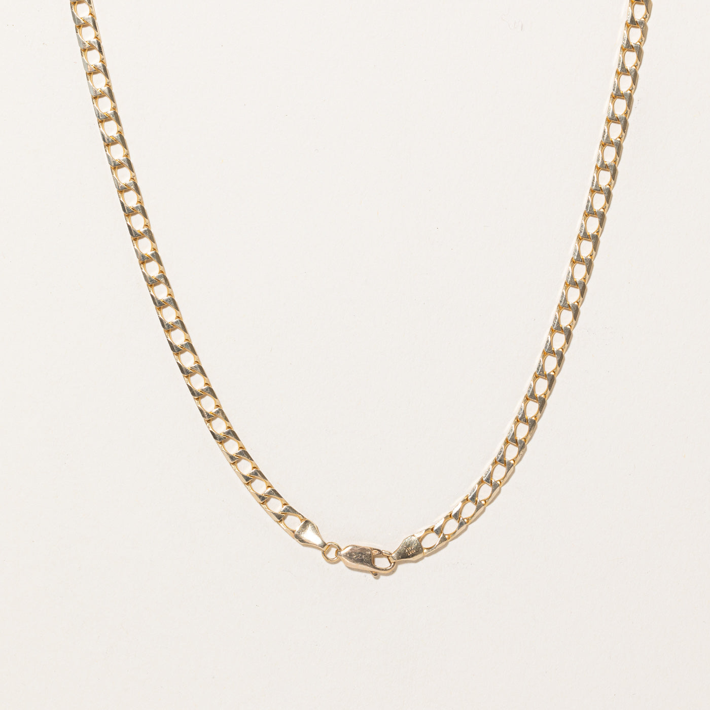10k Yellow Gold Curb Link Chain | 25" |