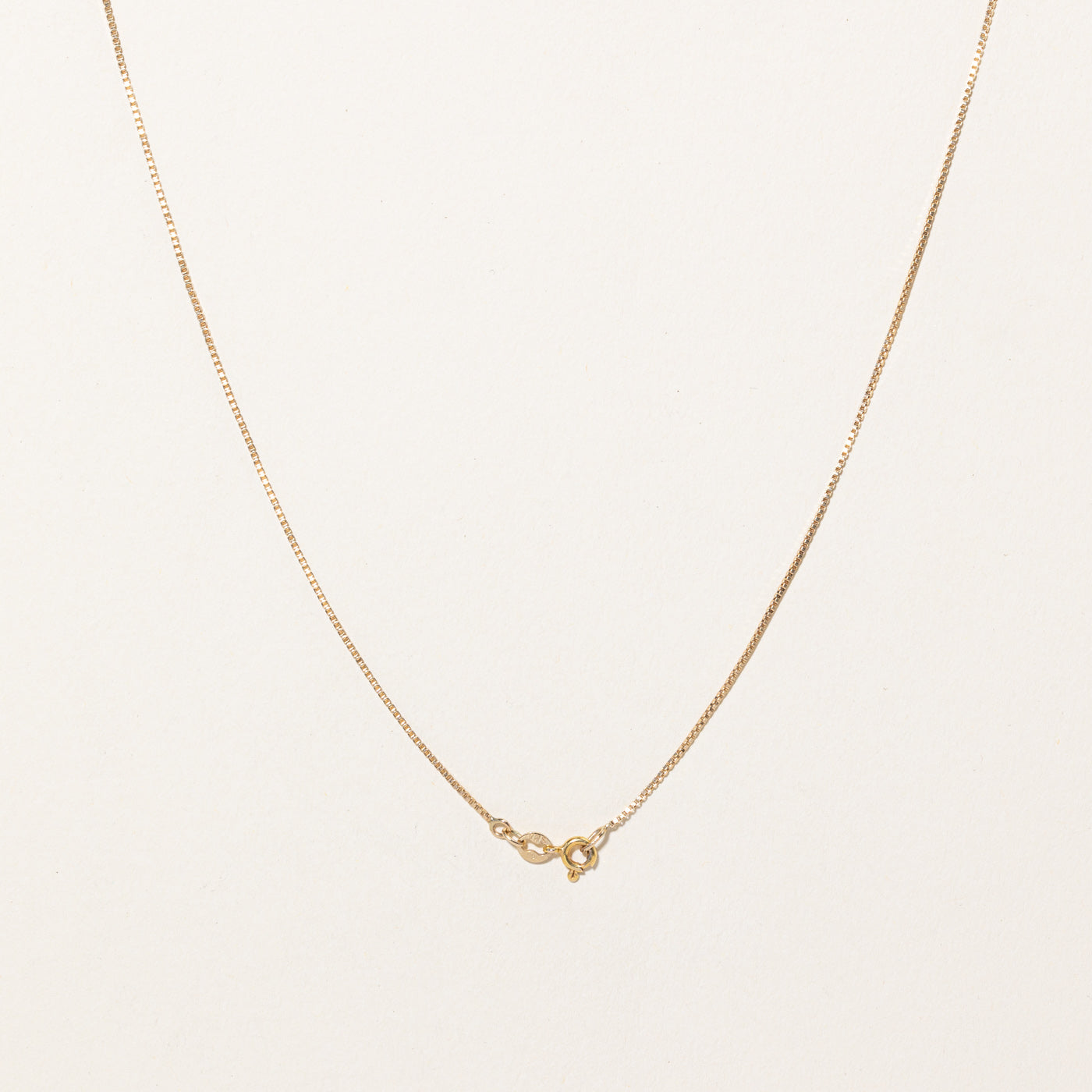 10k Yellow Gold Box Link Chain | 24" |