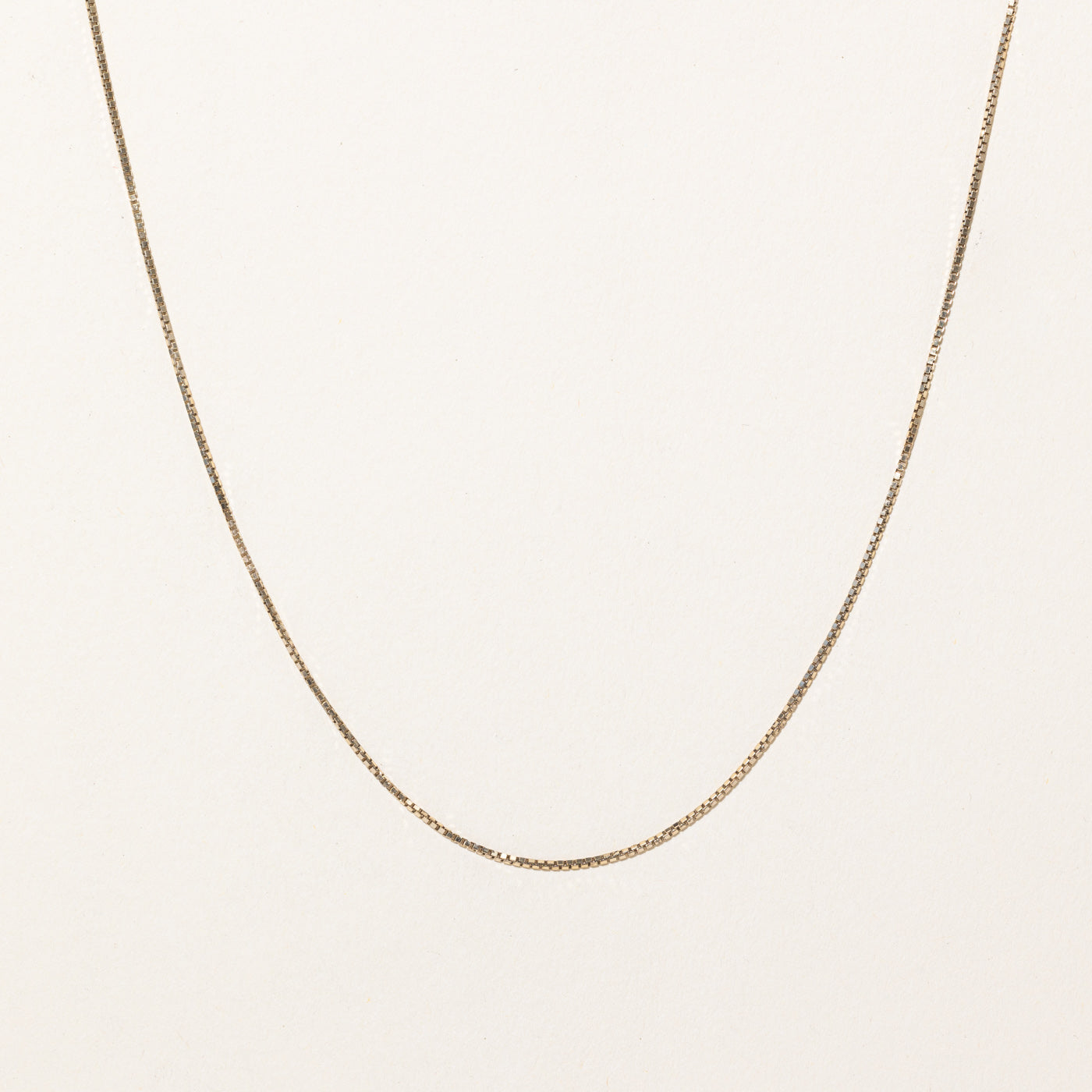 10k Yellow Gold Box Link Chain | 20" |