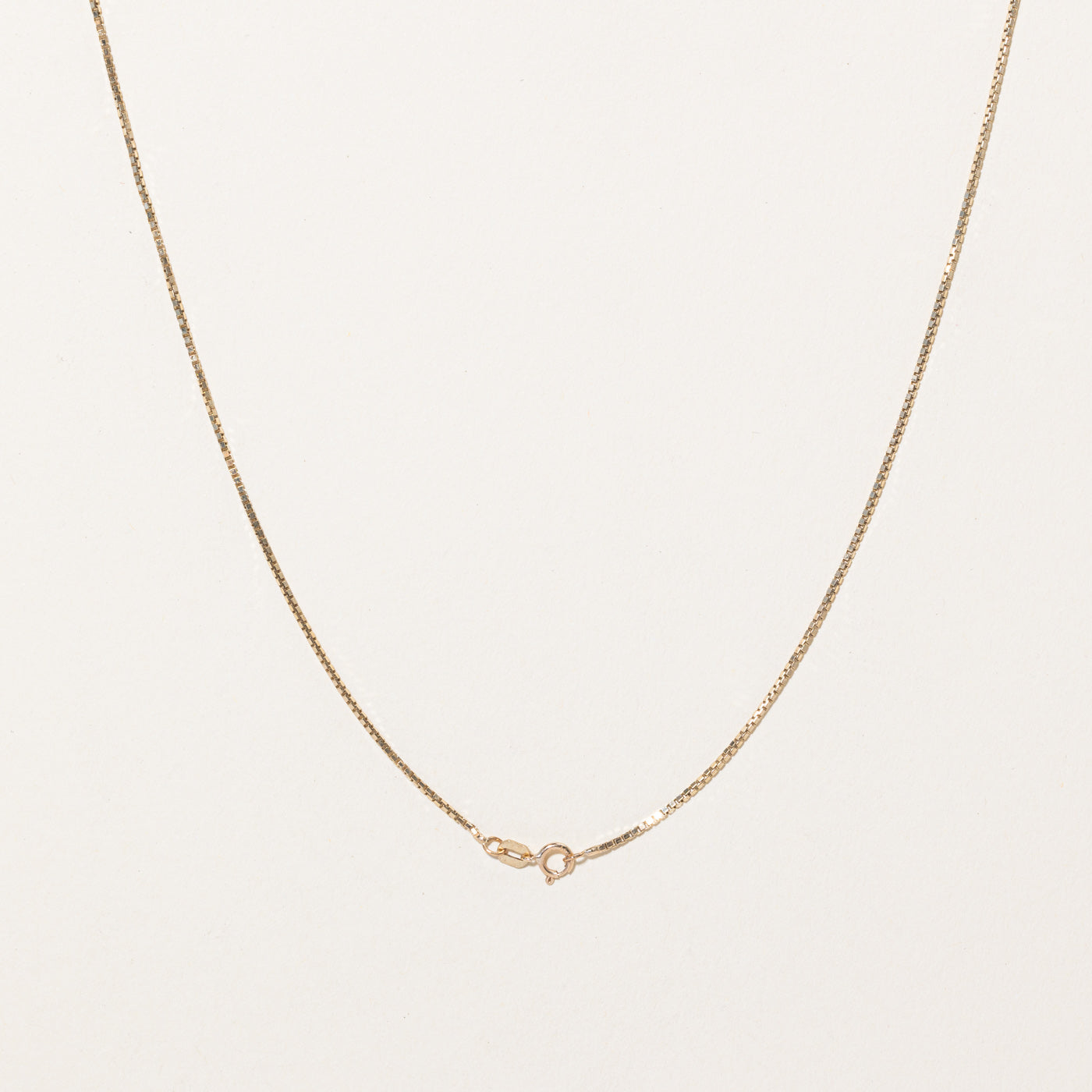 10k Yellow Gold Box Link Chain | 20" |