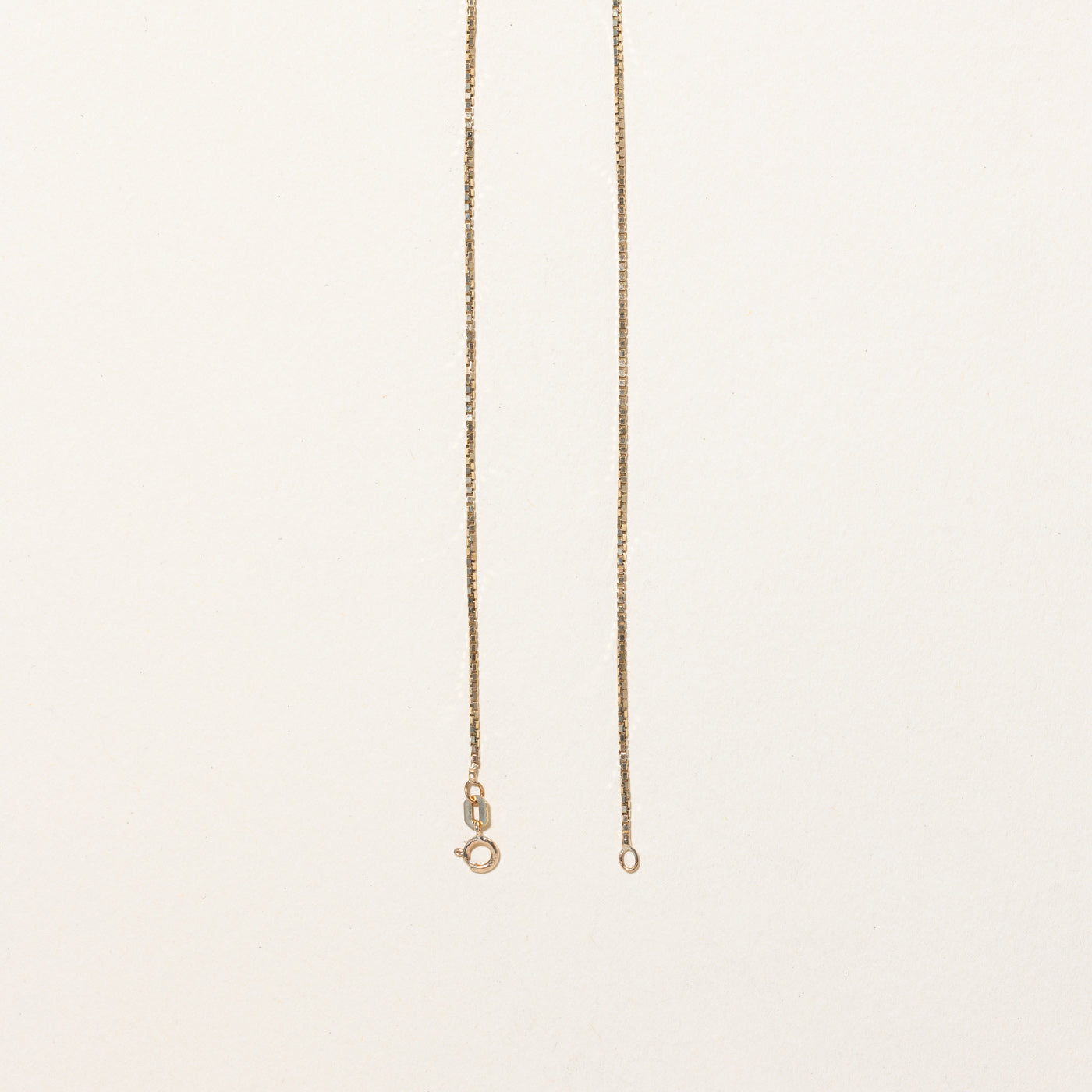 10k Yellow Gold Box Link Chain | 20" |