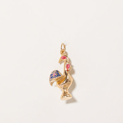 Gold Hen Charm