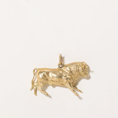 Gold Bull Charm
