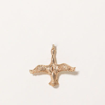 10k Yellow Gold Flying Bird Charm