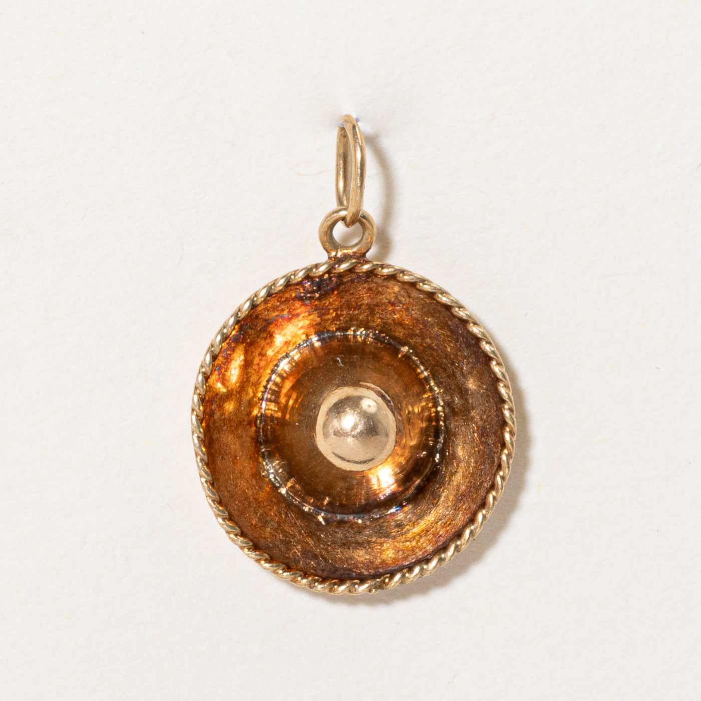 14k Yellow Gold Sombrero Charm